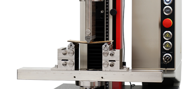 根據DIN 54608標準用於測定瓦楞紙板抗彎性的3點彎曲測試套件
