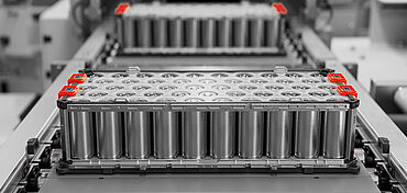 Afbeelding van een lithium-ion batterij: testen van batterijen / testoplossingen voor de ontwikkeling van batterijen / testen van EV batterijen / testen van lithium-ion batterijen